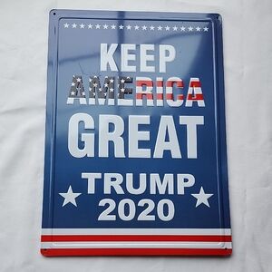 Blue and Red Trump 2020 Sign